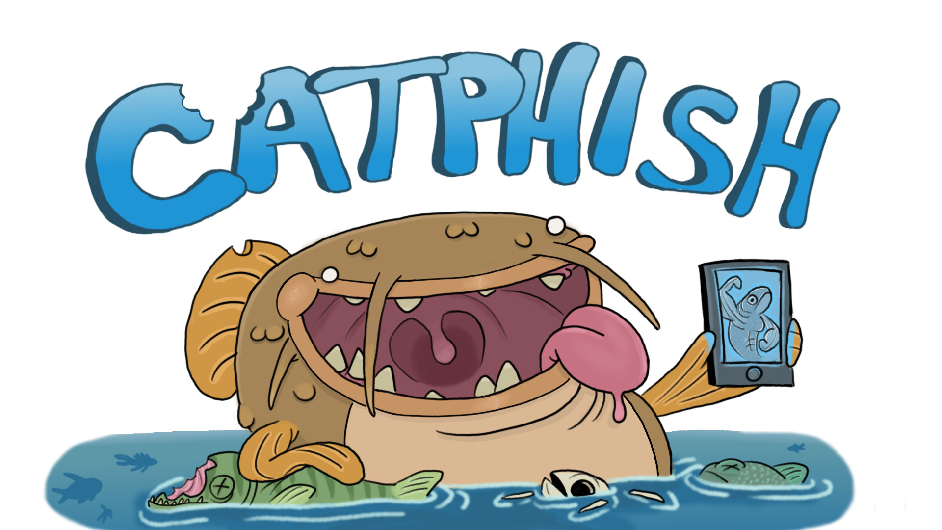 CatPhish logo and character